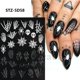 thumbnail image 1 of Taian 5 Nail Art Stickers Halloween Skull Spider Bones Calabaza en relieve 3d Nail Art Stickers ZefeiWu 8390613024558, 1 of 1