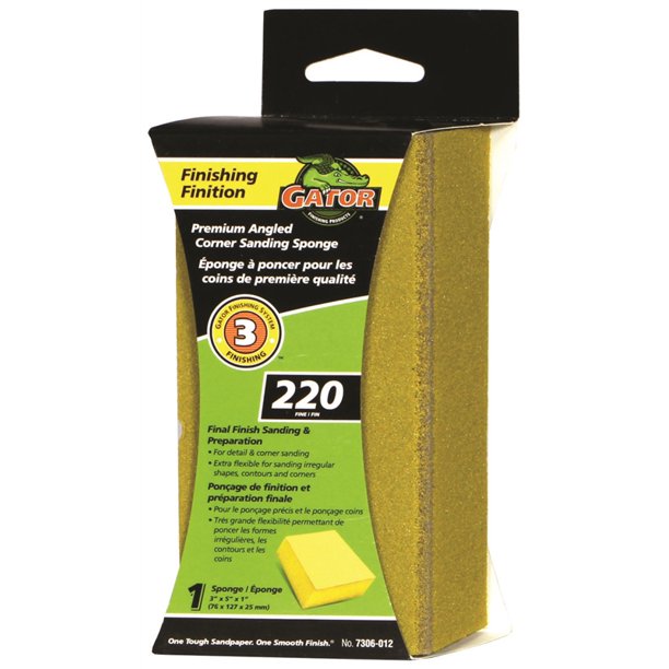 5124888,SANDING SPONGES,PREMIUM ANGLED,ALUMINUM OXIDE "GATOR",,3 x 5 x