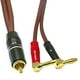 thumbnail image 2 of Cable de altavoz con conector banana a RCA, cable de altavoz RCA macho a conectores banana (2 conectores banana), altavoz HiFi 4N OFC, 2 of 5