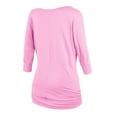 thumbnail image 2 of Matchstick Women's 3/4 Sleeve Basic Drape Top with Side Shirring, 2 of 4