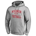 thumbnail image 2 of Men's Heather Gray Wisconsin Badgers First Sprint Pullover Hoodie, 2 of 3