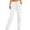 White, variant on Patlollav Fall Pants Womens Fashion Solid Color Wide Leg Sweatpants S-2XL