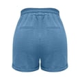 thumbnail image 7 of Lzobxe Womens Shorts Relaxed Fit Above Knee Drawstring Waist Lightweight,Size S-2XL, 7 of 7