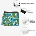 thumbnail image 4 of KLL Hawaii Palms Men's Cotton Boxer Briefs Underwear-Large, 4 of 8