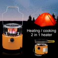 thumbnail image 3 of Portable 2 In 1 Camping Stove Gas Heater Outdoor Warmer Propane Butane Tent Heater Cooking Stove For Outdoor Camping Hiking ,Easy to Use, 3 of 7