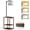 Walnut, variant on AOHAO Floor Lamp with Table, End Table with Shelves with USB Port, Lamps for Living Room,Walnut