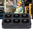 thumbnail image 3 of Base Two Way Radio Six Way Multi Charging Station Rapid Battery Charger Base for  Walkie Talkies, 3 of 7