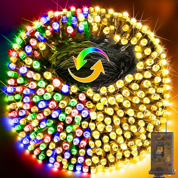 Luces de Navidad KNONEW 123 m 1000 LED Multicolor