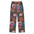 thumbnail image 2 of FORMRS Kids Pajama Pants with Pockets Size 13-14Y Boys Lounge Sleep Bottoms, Vibrant Blooming Flowers, 2 of 8