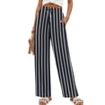 thumbnail image 5 of Fantaslook Womens Pants Casual Boho Palazzo Pants Wide Leg Lounge Pants Trousers with Pocket, 5 of 9