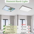 thumbnail image 5 of Beach Palm Tree Magnetic Fluorescent Light Covers for Ceiling Lights 2x4 Feet, Ocean Coastal Sky Nature Scenery Office Classroom Kitchen Drop Ceiling Light Covers Lighting Filters Shade Panel 3 Packs, 5 of 9