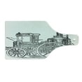 thumbnail image 2 of Steam Engine Cutting Board, Old Fireman Truck Drawing Effect Picture British Antique Transport, Tempered Glass Cutting and Serving Board, Wine Bottle Shape, Charcoal Grey White, by Ambesonne, 2 of 5