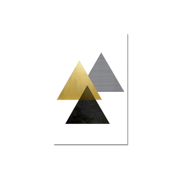 cuadro decorativo triangles lienzo by suma 1 pieza 40 X 60 CM