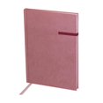 thumbnail image 2 of Libreta de poliéster con 80 hojas, pasta rígida y cubierta suave al tacto rosa 14.6 x 21, 2 of 5