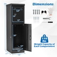 thumbnail image 3 of Gymax 44'' Package Delivery Box for Outside w/Lockable Doors Coded Lock for Home Porch, 3 of 10