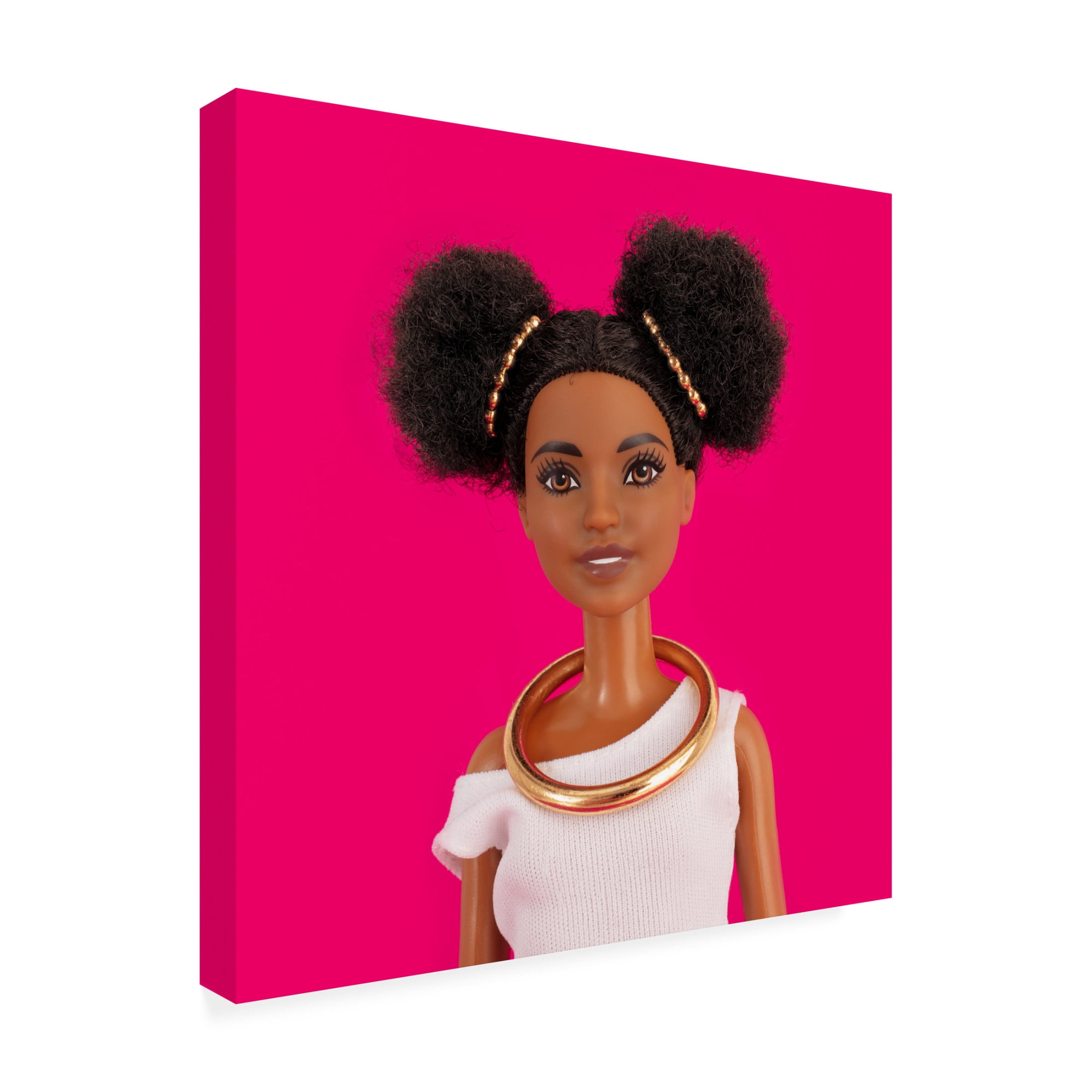 Canvas Wall Art - Julia Ramiro 'Portrait3.1' Wall Art for Living Room, Bedroom, or Office Décor by Trademark Fine Art - 14 x 14 Inches