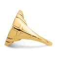 thumbnail image 3 of 14K Yellow Gold 0.01AE Diamond Cut Coin Ring Size 10, 3 of 7