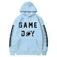 thumbnail image 3 of MHFRRA Sudadera con Capucha para Hombre, con Estampado de Fútbol, Informal, Holgada, para Uso Diario, Cómoda y Cálida Azul claro, 3 of 3