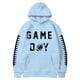thumbnail image 3 of MHFRRA Sudadera con Capucha para Hombre, con Estampado de Fútbol, Informal, Holgada, para Uso Diario, Cómoda y Cálida Azul claro, 3 of 3