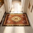 thumbnail image 6 of Beautynvta Doormat, Crystal Velvet Floor Mat, Vintage Entrance Rug, Non-Slip Floral Welcome Mat for Front Door Patio Farmhouse Decor, Spring Summer Decorations, 15.7x23.6 Inch, 6 of 7