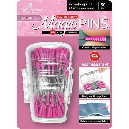 UPC: 0766152219546 | Taylor Seville Magic Pins Reg Ex Long 2 1/4 50pc