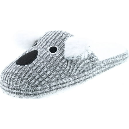 

SC Home Collection Womens Knit Slip On Fashion House Slippers Koala 7/8