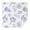 White-2, variant on Floral 42" Square Waterproof Tablecloth, Floral Print Polyester Table Cover