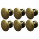 thumbnail image 2 of Perillas de Aleación de zinc PENGJTMXG 6 piezas manijas redondas antiguas para tocador tiradores de bronce para cajones, 2 of 4