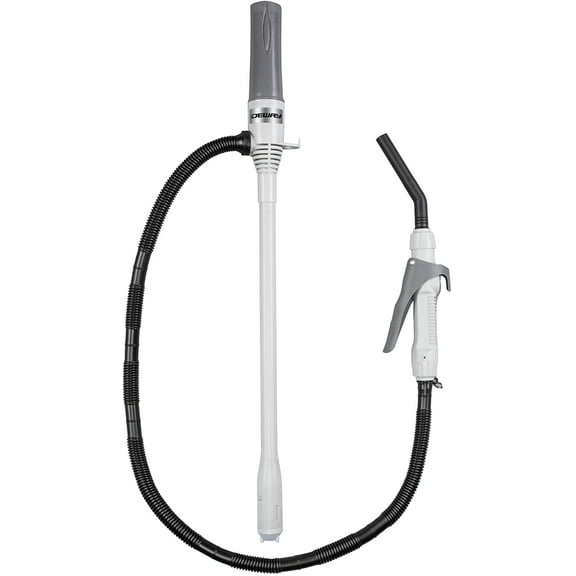 DEWAY 3 ft Automatic Battery Powered Fuel Transfer Pump w/Nozzle for Quick Flow Control & Stop