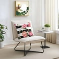 thumbnail image 3 of Pink Peony Outdoor Pillow Covers Pack of 2 Flowers Black And White Stripes Waterproof Throw Pillow Covers Decorative Cushion Cases for Patio Garden Tent Balcony Couch 16x16 inch, 3 of 8