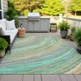 thumbnail image 4 of Dalyn Rugs Machine Washable Indoor/Outdoor Chantille ACN2094 Teal 5' x 7'6" Rug, 4 of 9