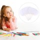 thumbnail image 2 of 8Pcs DIY Painting Fan Blank Hand Fan Drawing Toy Educational Plaything (White), 2 of 3