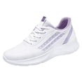 thumbnail image 3 of Fsqjgq Chaussures de Course en Maille pour Femmes Tennis Espadrilles de Marche Mode Chaussure Respirante avec Semelle Souple Espadrilles à Semelle Compensée, 3 of 8