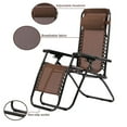 thumbnail image 7 of FDW 2 Pack Textilene Zero-Gravity Chair - Brown, 7 of 7