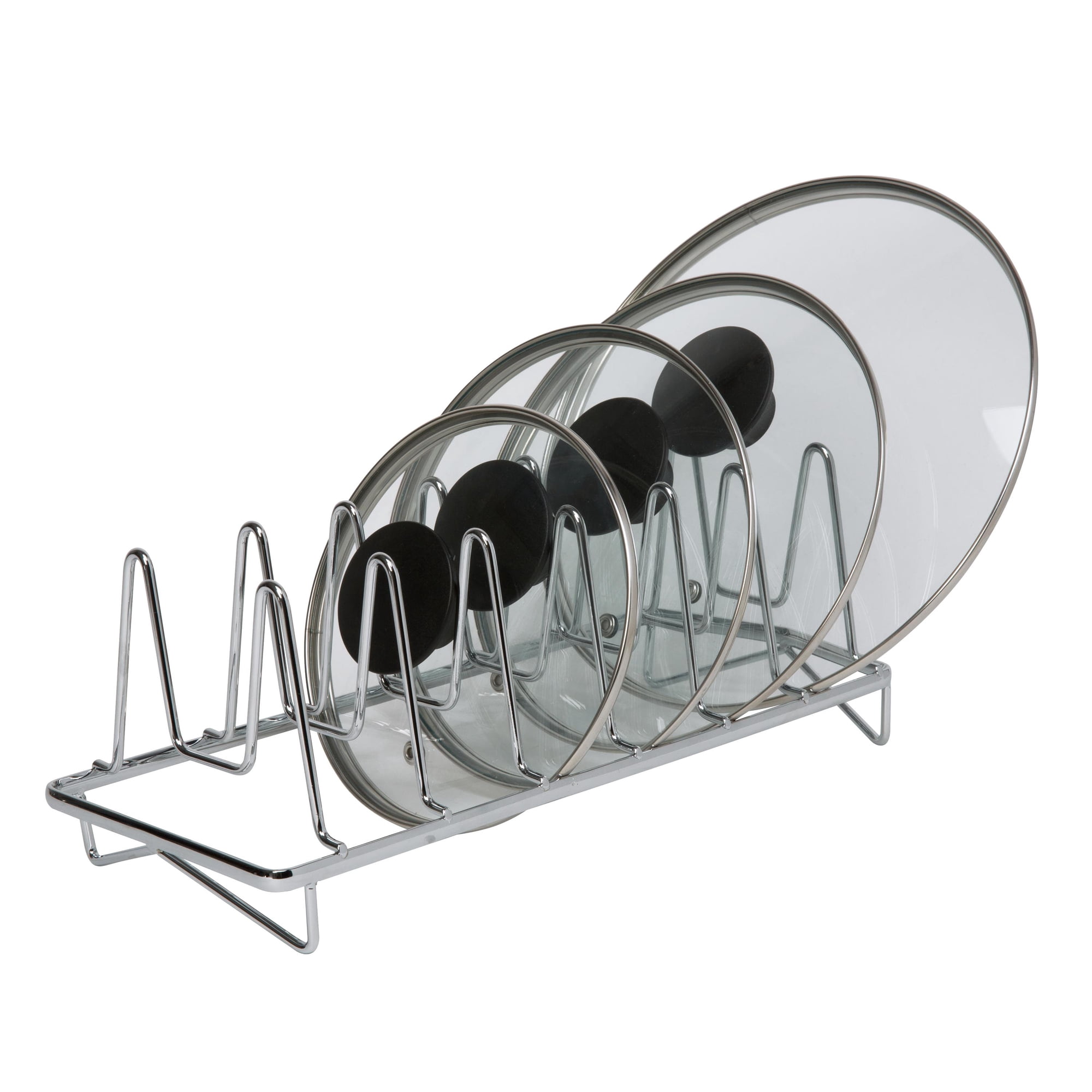 Kitchen Details Geode Lid Organizer in Chrome