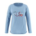 thumbnail image 3 of YVNAURA EKG Heartbeat Print Sweatshirts for Women Long Sleeve Loose Fit Pullover Tops Crew Neck Round Neck Graphic Casual Fall Clothes 2026 Relaxed Oversized Top, Sky Blue,M, 3 of 3