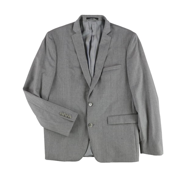 Mens Slim Fit Two Button Blazer Jacket ltgrey 42