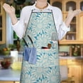 thumbnail image 6 of Daisy Flower Pattern Apron-Garden Aprons for Women with Pockets-Cotton Linen Waterproof Kitchen Cooking Gardening Aprons Adjustable for Kitchen,Cooking,BBQ and Salon 33x27 Inch, 6 of 7