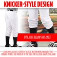 thumbnail image 2 of Pantalones de béisbol Franklin Sports Youth, blancos, talla L, 2 of 9