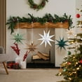 thumbnail image 3 of 5PCS Paper Star Christmas Decorations Christmas 9 Pointed 12 Inch Paper Star Lanterns Large Sage Green Hanging 3D Star Paper Lantern Decorations for Home Xmas Wedding Birthday Party Decor, 3 of 8