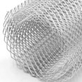 thumbnail image 3 of Red de ventilación de parachoques de alerón de parrilla de panal de malla hexagonal de carreras de aleación de aluminio universal Plata, 3 of 7