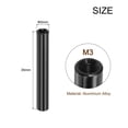 thumbnail image 2 of Unique Bargains Entretoise de Colonne de Standoff en Aluminium Rond, Standoffs Entretoises Rondes M3x35mm, pour Avion RC, CNC, Noir, Pack de 15, 2 of 5