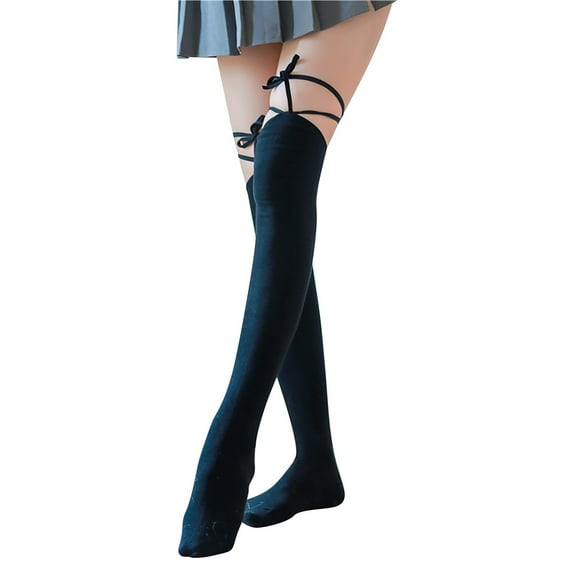 Black Stockings Women's Sexy Thigh False Eyelashes Lace Polka Dot Thin Black Silk Pantyhose Stocksings