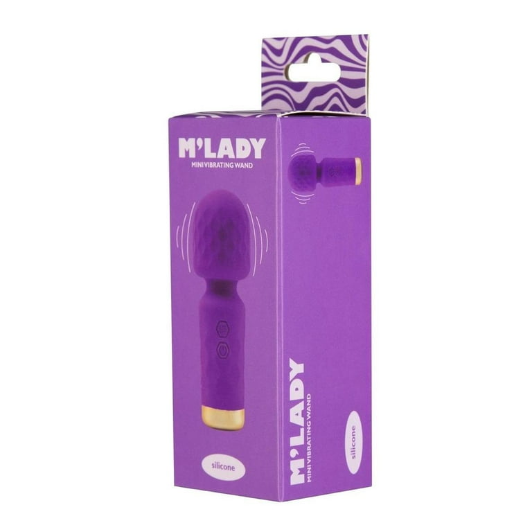 BMS Factory M'Lady Rechargeable Silicone Mini Vibrating Personal Massage  Wand, Purple - Walmart.com