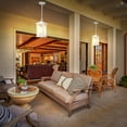 thumbnail image 7 of VIANIS White Outdoor Pendant Light, Farmhouse Hanging Light Fixtures Ceiling Mount Porch Light, Anti-Rust Aluminum Frame with Temperate Ripple Glass, Hanging Lights for Outside Patio for Gazebo, 7 of 7