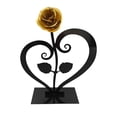 thumbnail image 2 of AKEGAMN "Bouclier de Roses Rouges Boîte en Métal Rose Éternelle avec Support en Forme de Cœur Festival Qixi Anniversaire" [de Romance Éternelle] Matériau en Métal Sélectionné Rose Rouge, expression d'Amour Jamais Décolorée, avec elega, 2 of 7