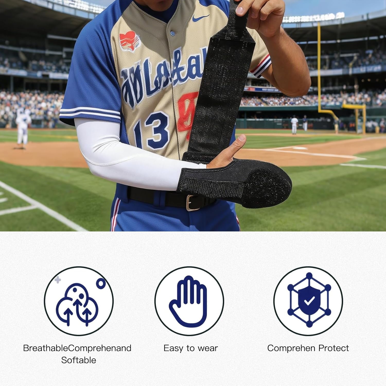 Baseball & Softball – Youth & Adult Wrist Protection Glove – Left/Right Hand Use – Cross Design Faith Gear – Breathable, Adjustable, Reinforced Armor