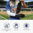 thumbnail image 4 of Baseball & Softball – Youth & Adult Wrist Protection Glove – Left/Right Hand Use – Cross Design Faith Gear – Breathable, Adjustable, Reinforced Armor, 4 of 5