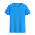 thumbnail image 4 of HOMADLES Men’s Tee Shirt Short Sleeve Lightweight Kint Stretch Slim Fit Pullover Summer Tee Blue XL, 4 of 5