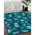 thumbnail image 2 of Ahgly Company Indoor Rectangle Patterned Medium Teal Green Area Rugs, 7' x 9', 2 of 6